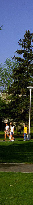 UWSP campus in spring