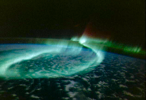 Aurora: visible effect of magnetic fields