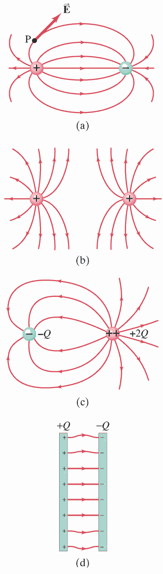 electric field line diagrams