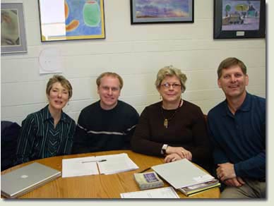 Left to right: Susan Gingrasso, Craig Wendorf, Leslie Wilson, and Marty Loy