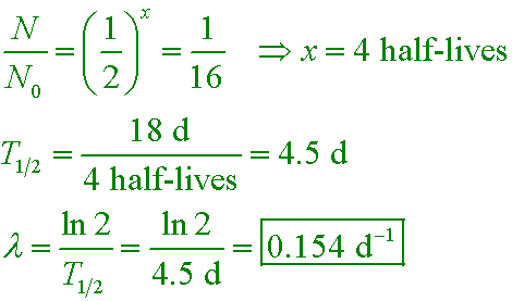 Half life formula math Math 9
