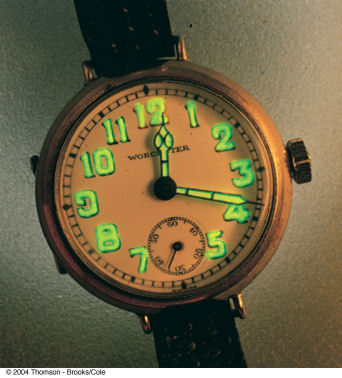 watch with radium dial